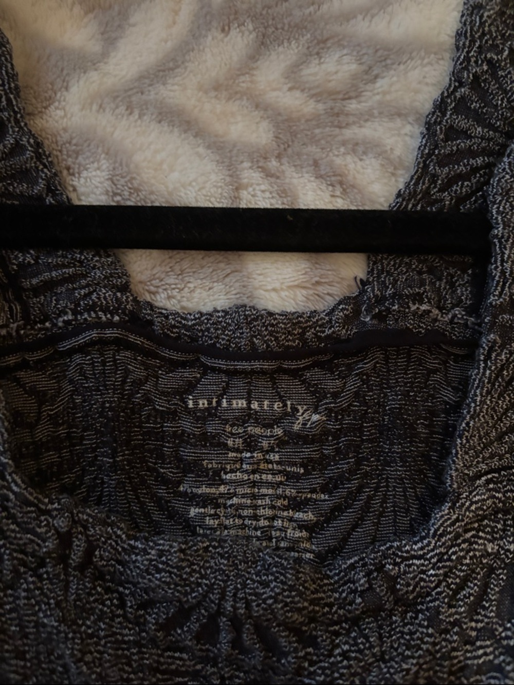 Intimately By Free People Textured Gray Sleeveless Knit Tank Top - Picture 2 of 4
